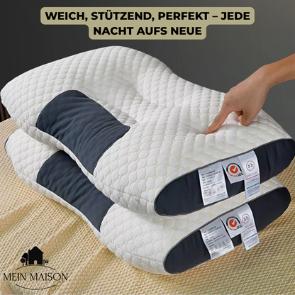 Carvallo Nackenkissen OrthoRest | Ergonomisk kontur | Minnesskum | Andningsbart