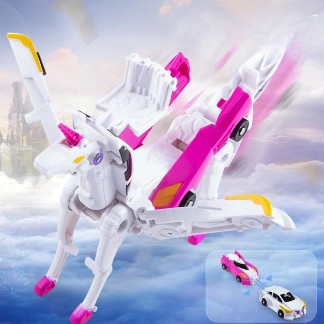 Magnetiska enhörning transformerande bilar