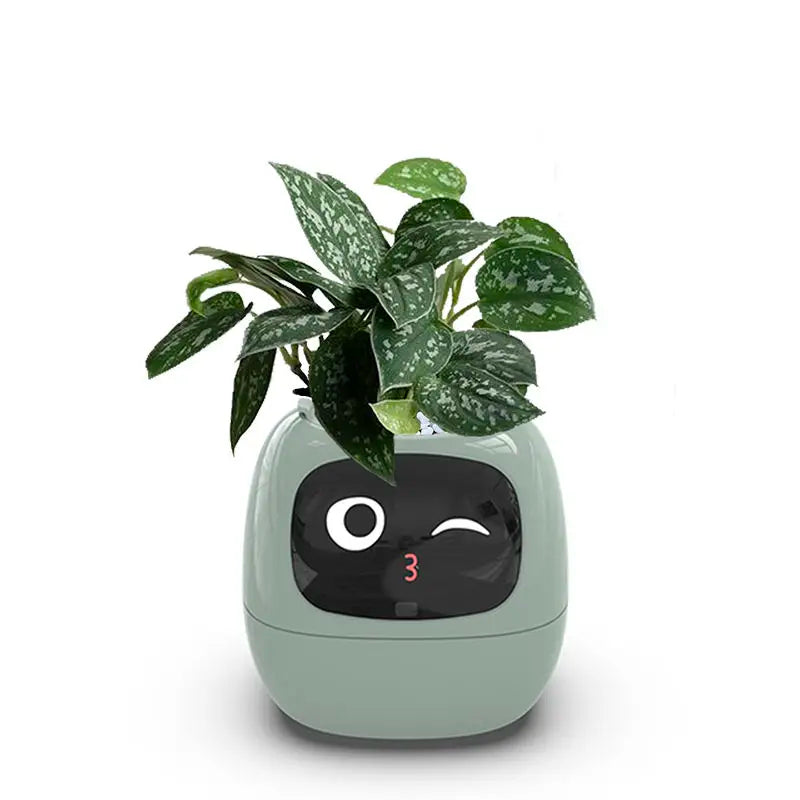 Smart Sensors Planter - 7 Smart Sensors och Ai Chips Gör Att Odla Växter Enkelt och Roligt för Vardagsrummet
