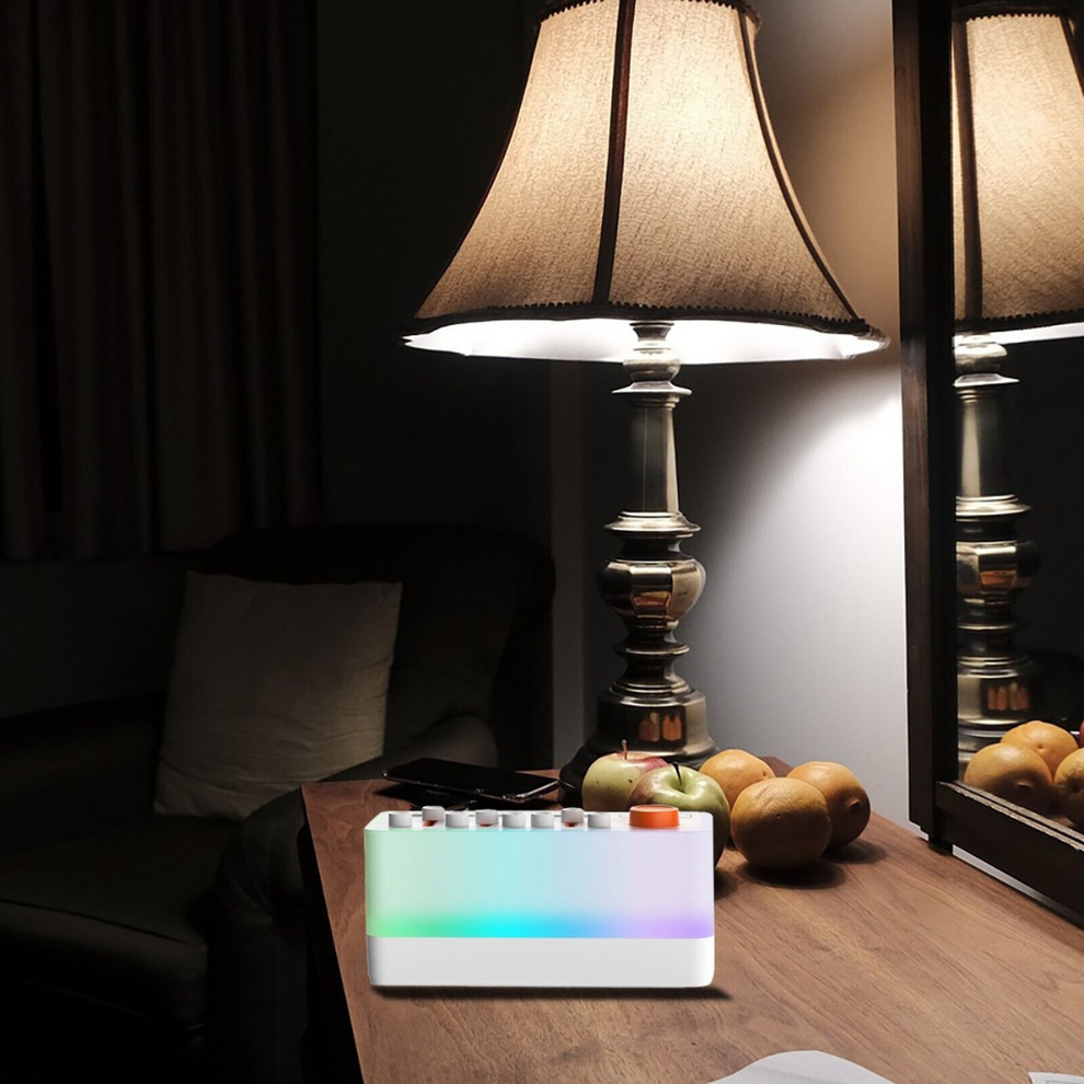 Carvallo – Vit ljudmaskin med nattljus och Bluetooth-högtalare för avkoppling