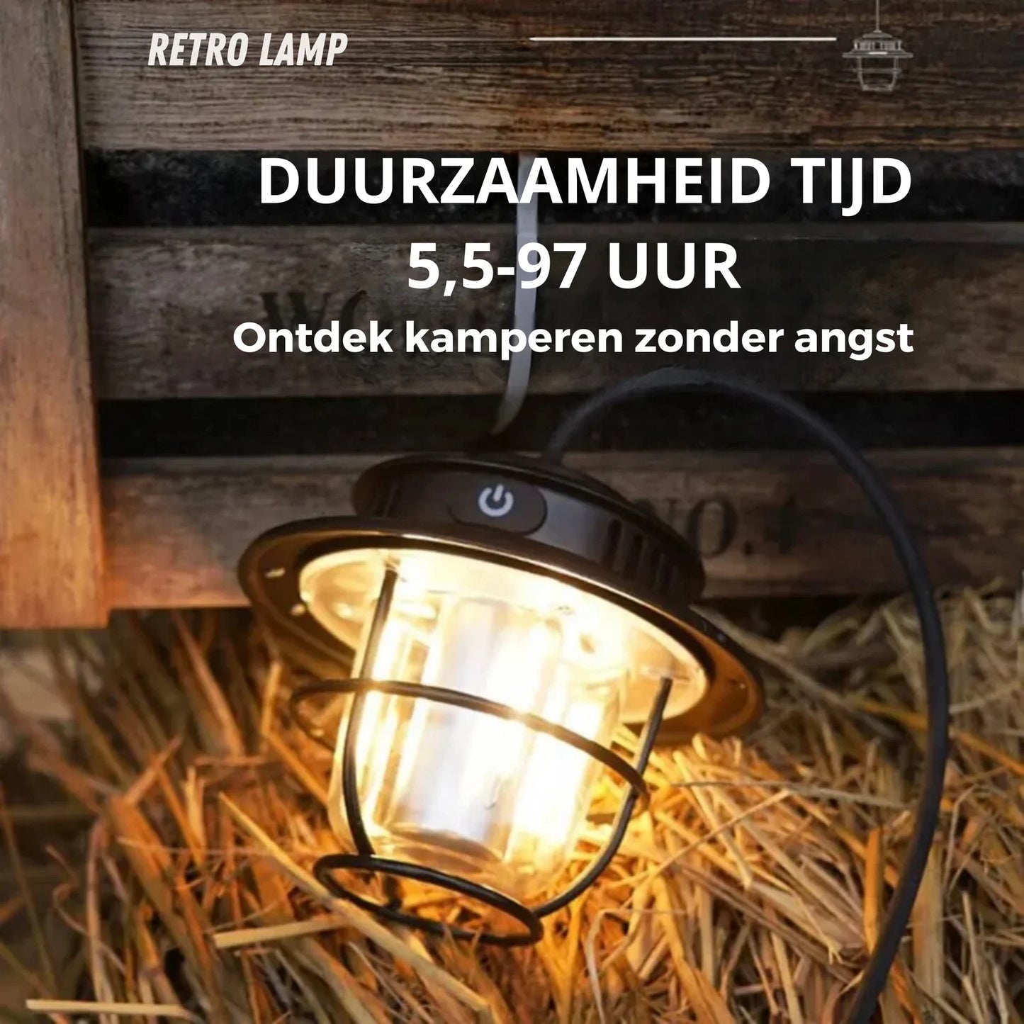 Uppladdningsbar LED-campinglampa