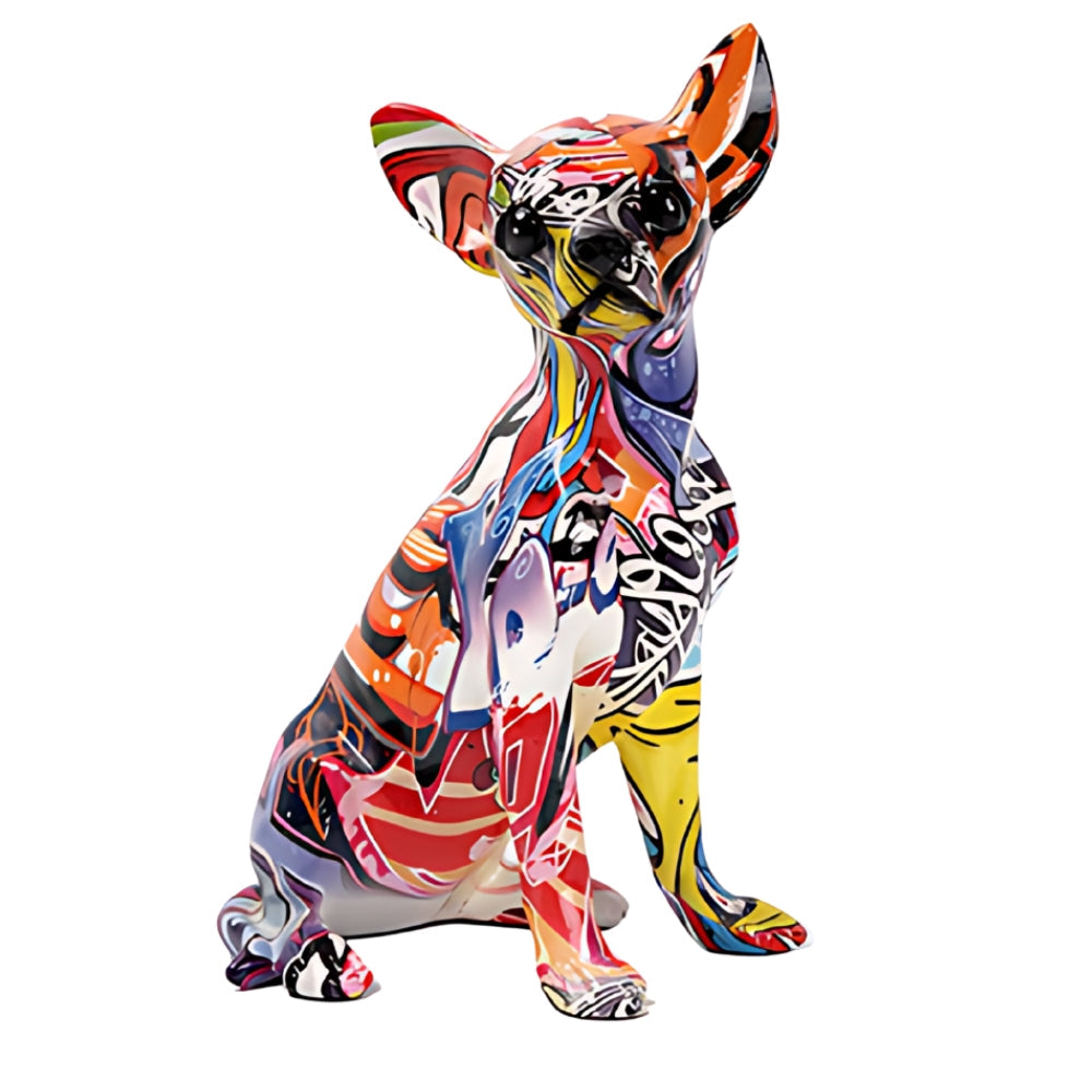 Street Art Chihuahua Skulptur