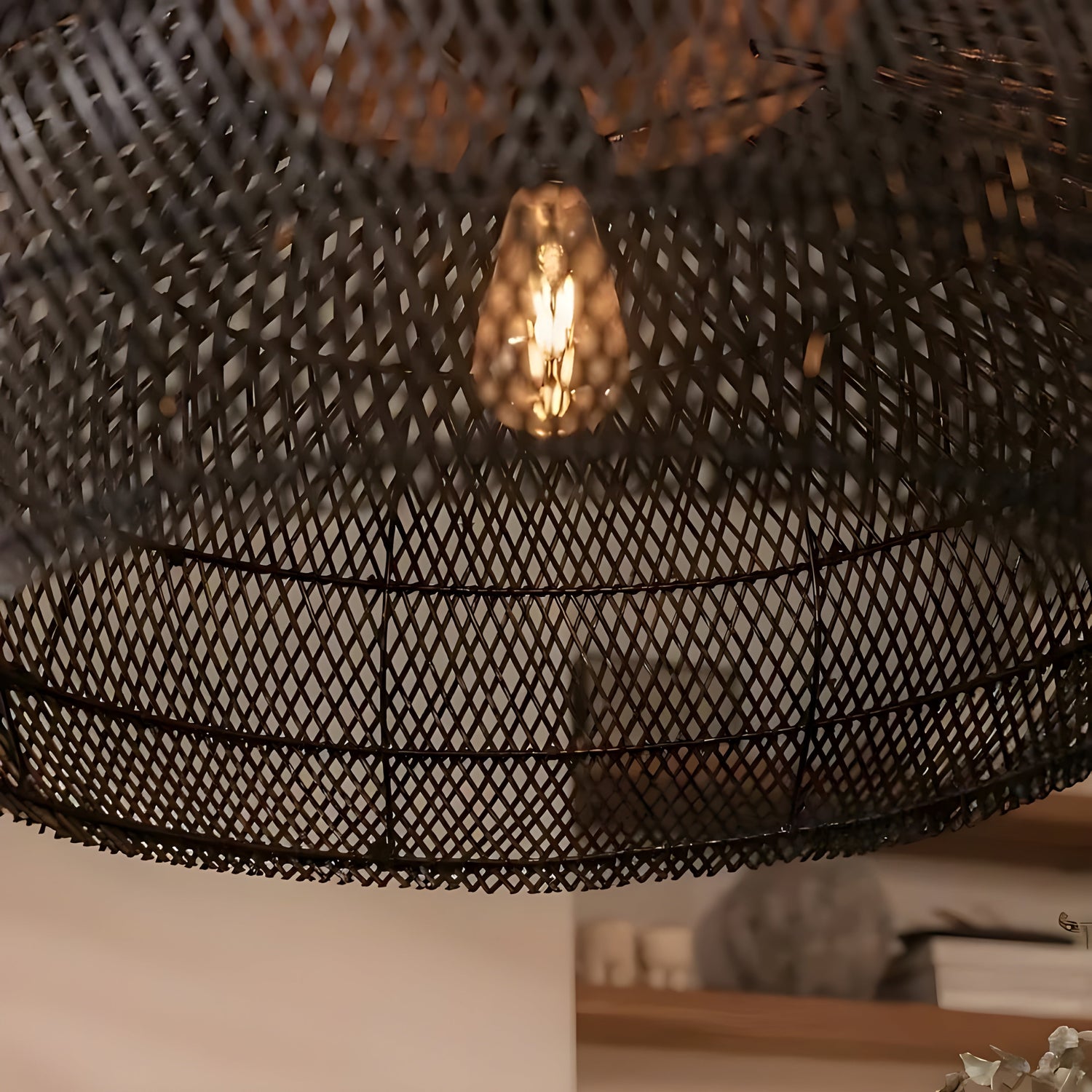 BistroBeam Light - Modern Rattan- taklampa