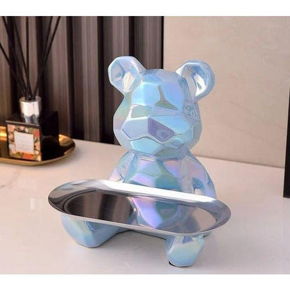 Geometric Bear - Intelligent Spara Keramik Galvanik Björn Staty