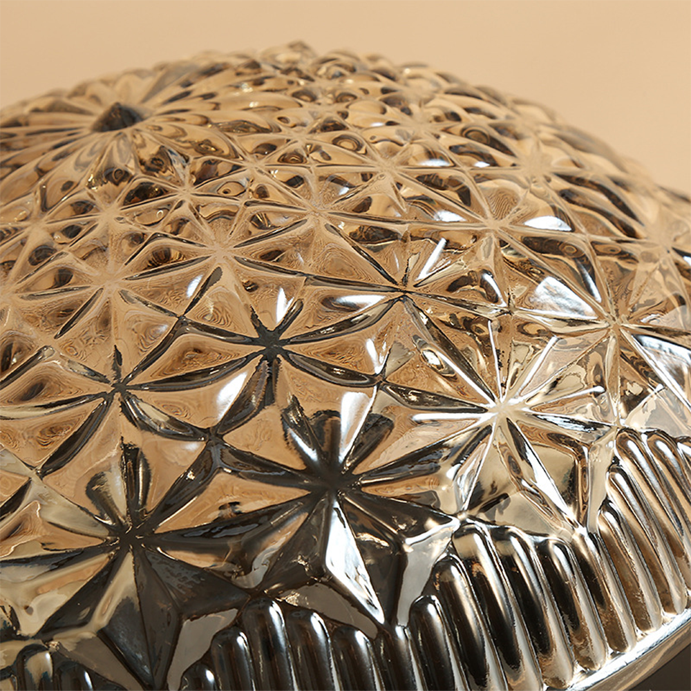 Klar Ribbade Glaskronlamp för Sovrum