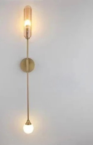 GoldenGlow – Minimalistisk LED Vägglampa för Vardagsrum &amp; Sovrum