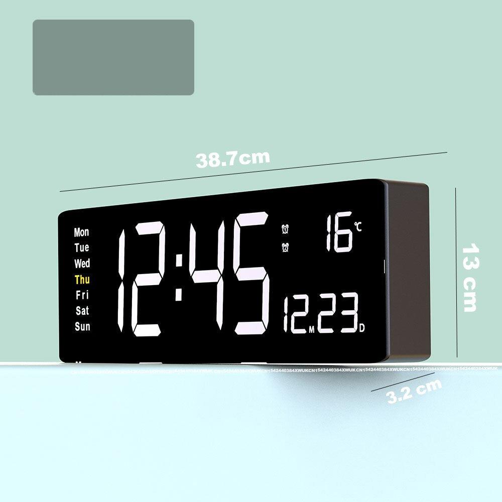 Carvallo - Elegant digital klocka med ljus skärm och modern design för varje rumsinredning