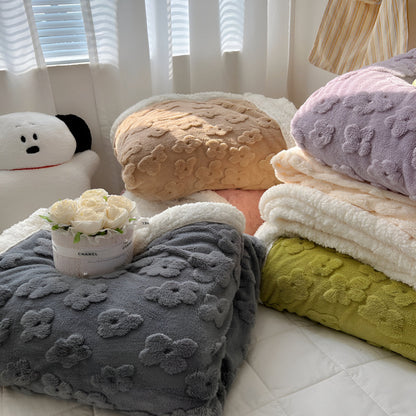 Snugglefilt med blommönster