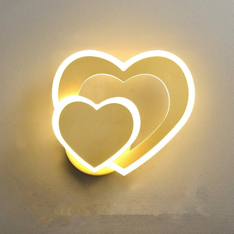HeartWall Vägglampa - Kreativ LED Stämningsbelysning