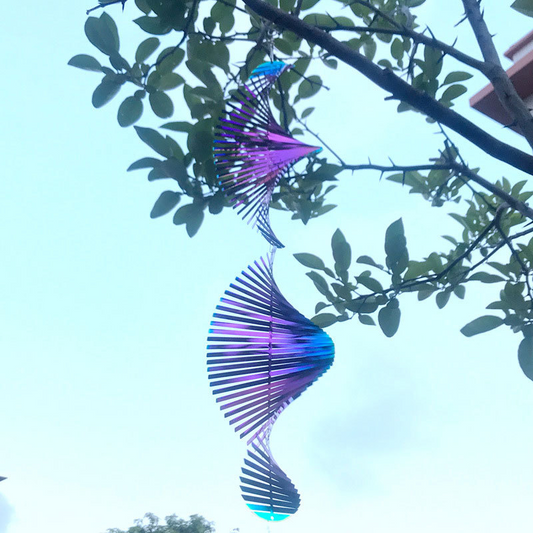 Rotating Wind Spinner Garden Decor Hanger – Colorful Garden Decoration for Outdoors