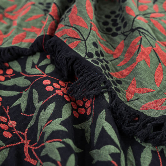 Vibrant Begonia Fruit Bandtassel Filt