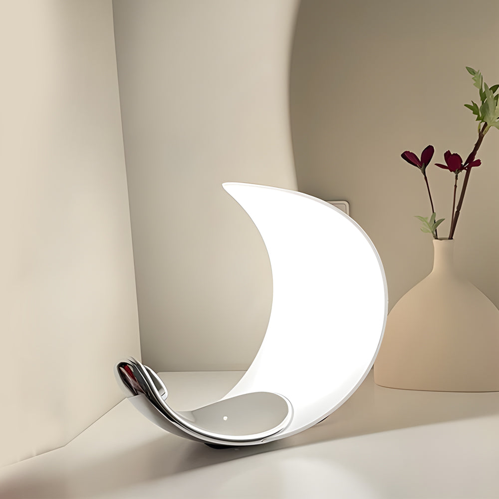 LumiMoon - Månformad LED Bordslampa med Touch Dimmer