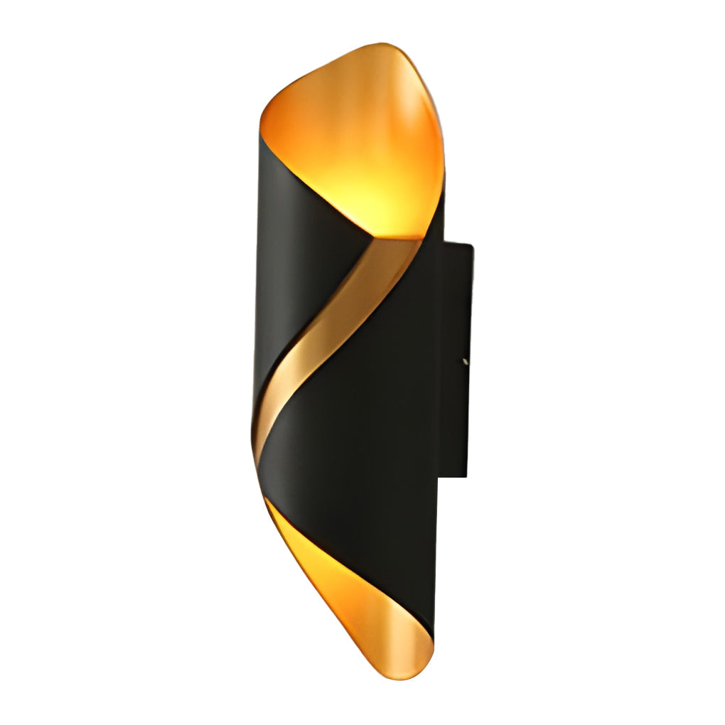 Vägglampa modern svart aluminium utomhus vägglampa