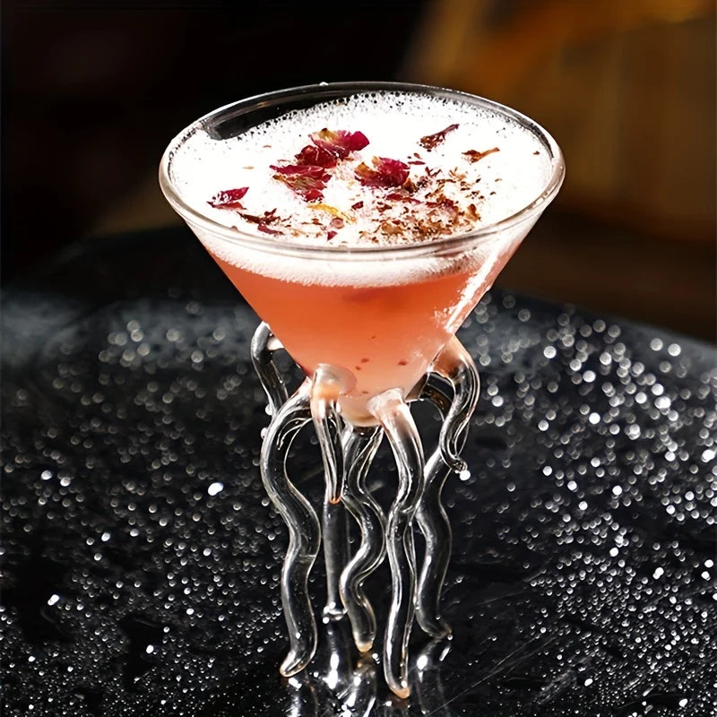 Carvallo - Unik bläckfisk-inspirerad Martini-glas för stiliga hembarer
