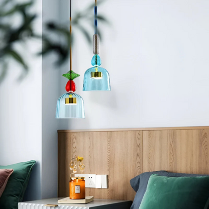 Solira Macaron | Färgad glaspendellampa i skandinavisk stil