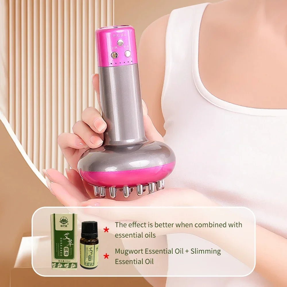 Mikroströmsterapi Massager: EMS, Värme, Guasha, Detox & Slimning