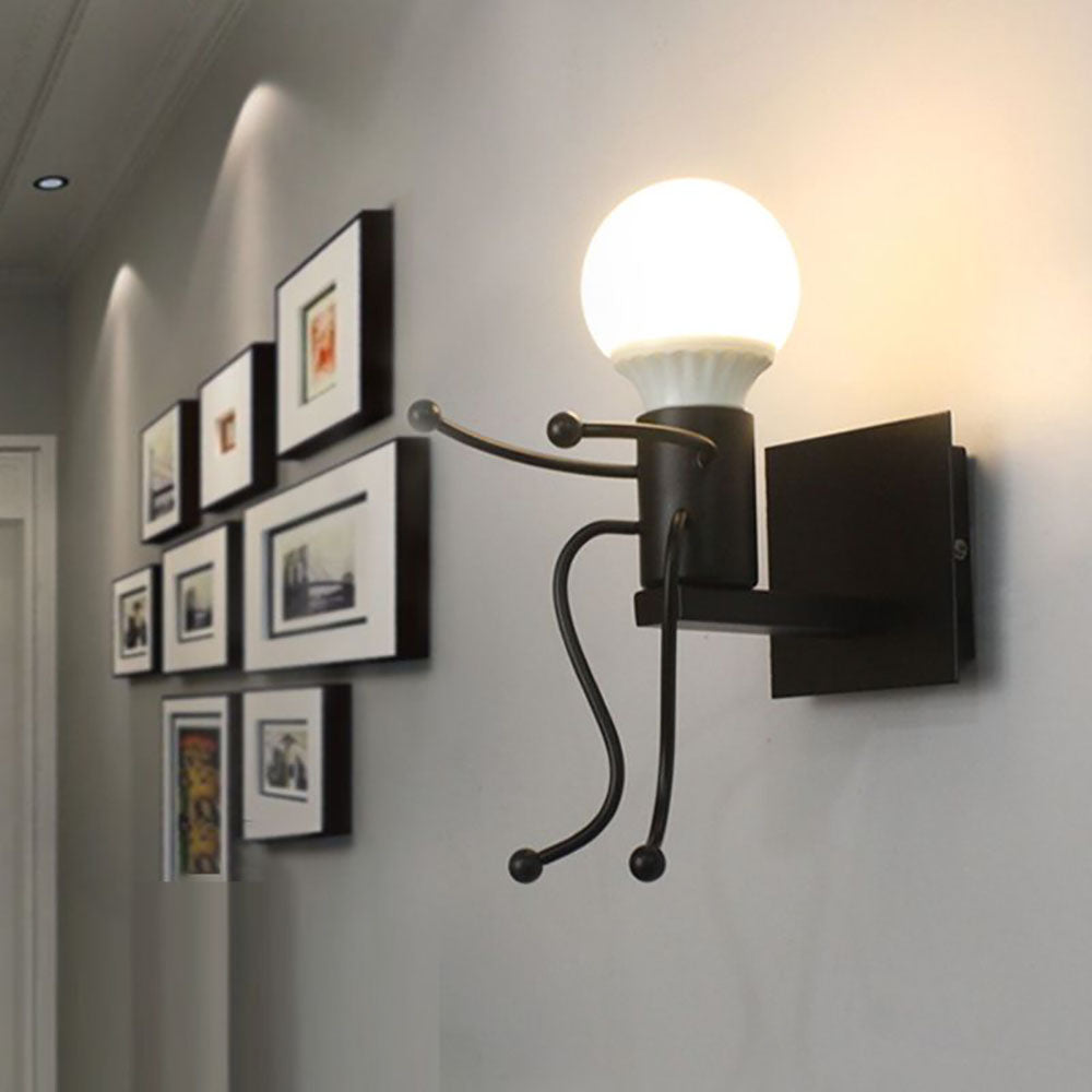 Moderna LED Vägglampa Vit/Svart för Badrum och Vardagsrum