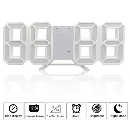 Smart 3D Digital Klocka – Modern Design för Din Nattduksbord