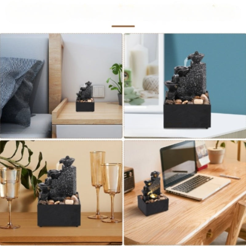 RippleNest - Sofistikerad bordfontän med lugnande vattenström för fridfulla rum