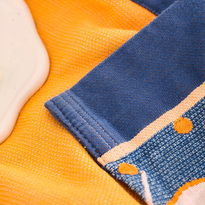 Serene Lily Blommig Bomulls Filt