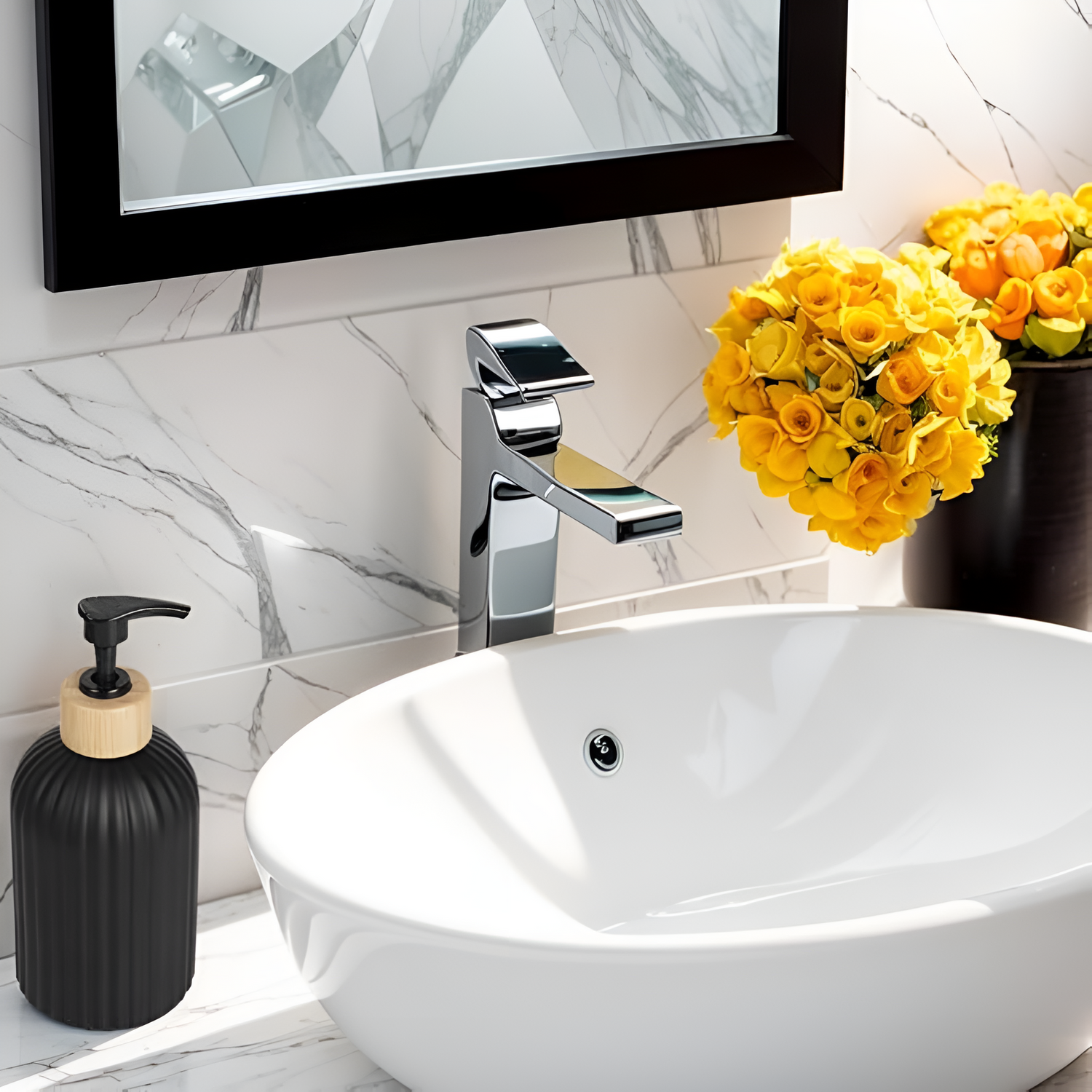 Minimalistisk Bambus Pump Tvåldispenser