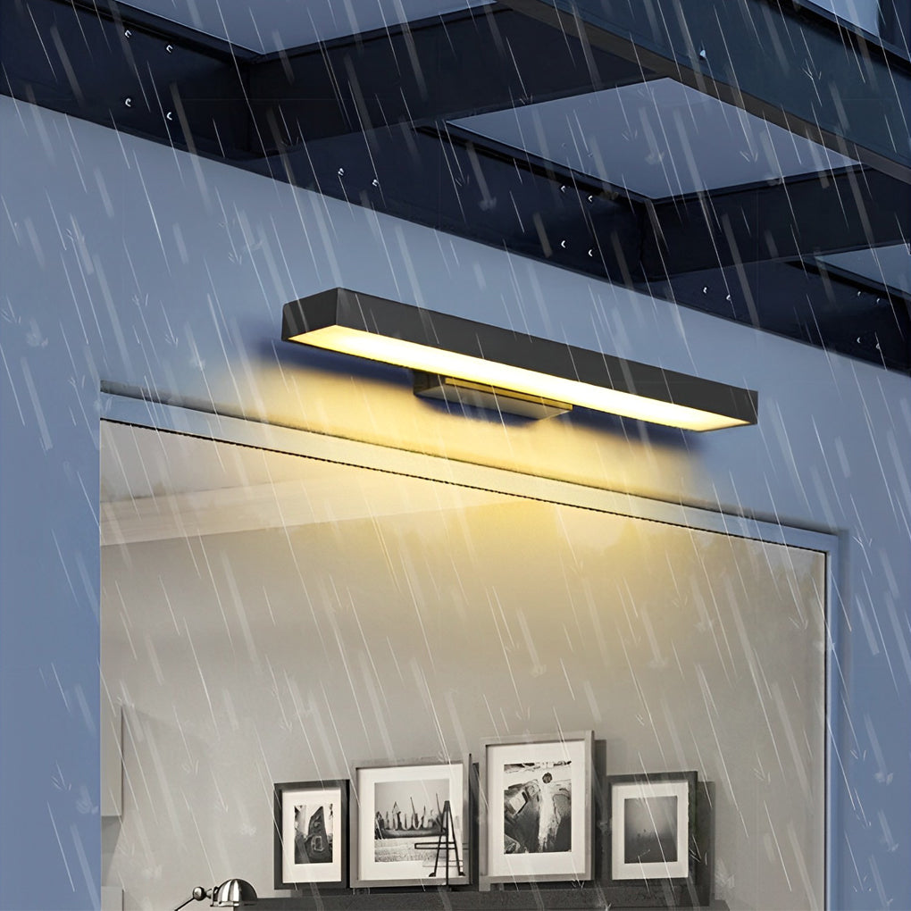 Utomhus Svart Rostfritt Stål Vägglampa