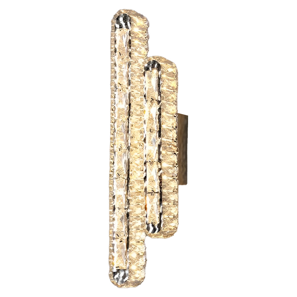 CrystalLux - Dubbel LED Kristall Vägglampa med Dimbar Funktion