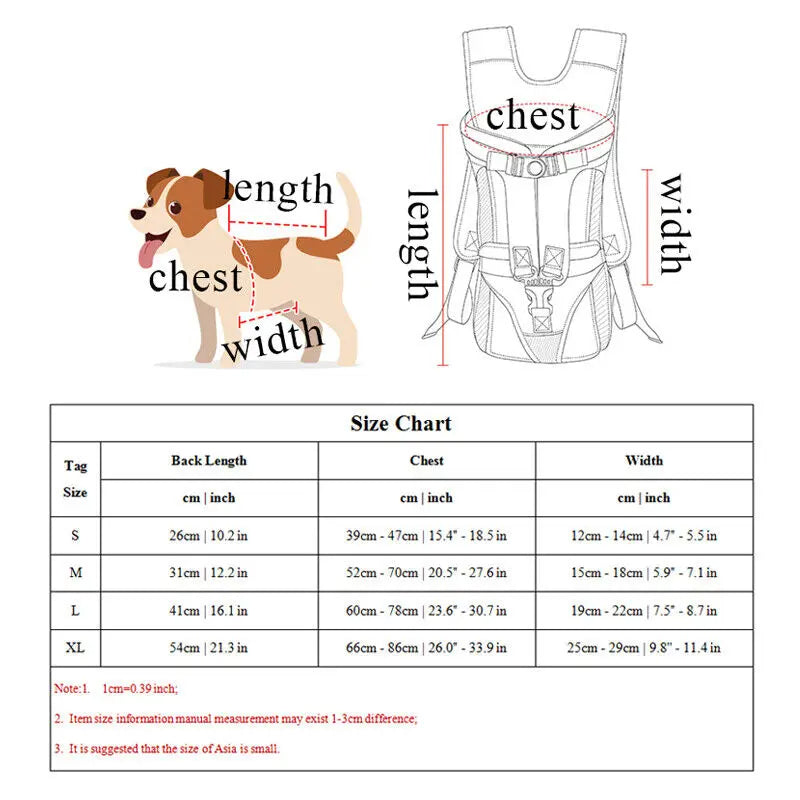 Pet Front Dog Carrier Backpack
