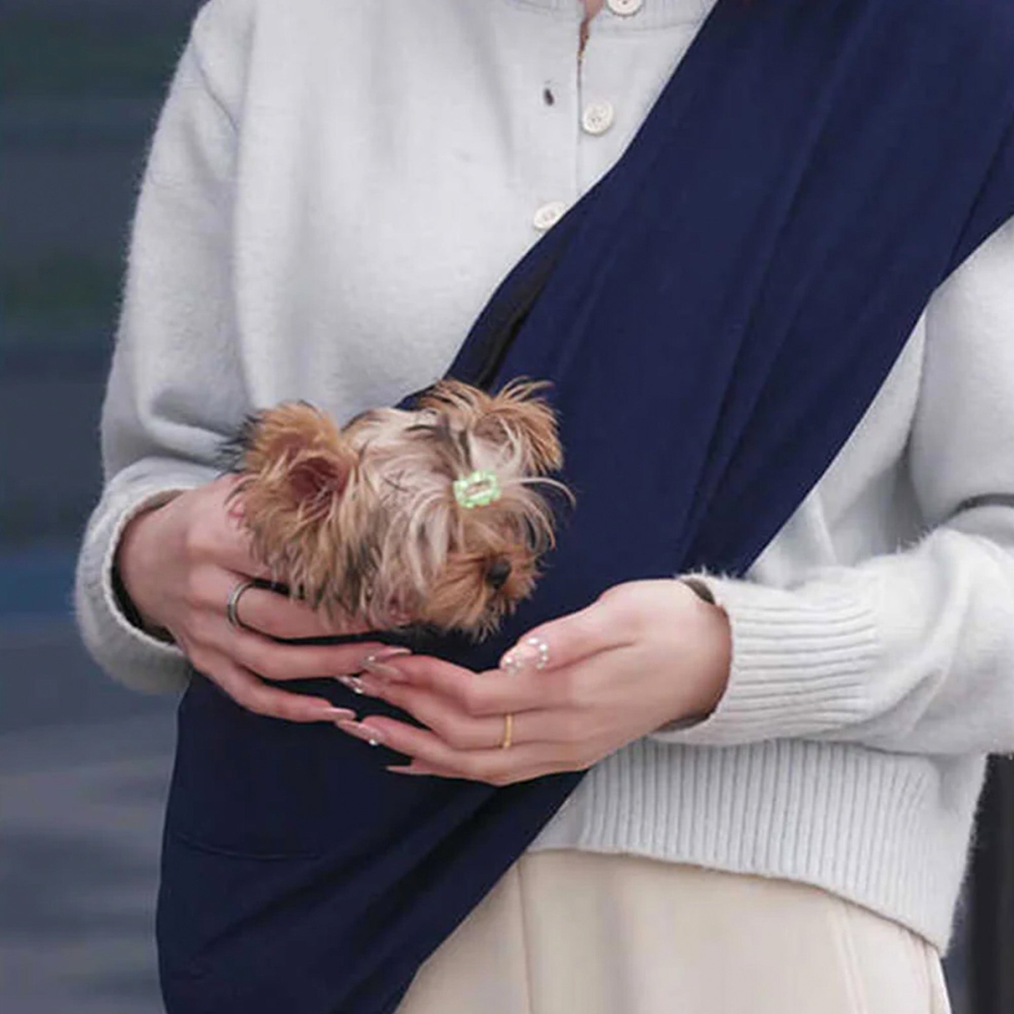 Pet Sling Carrier – Hands-Free, Lättviktig &amp; Säkert för Små Husdjur