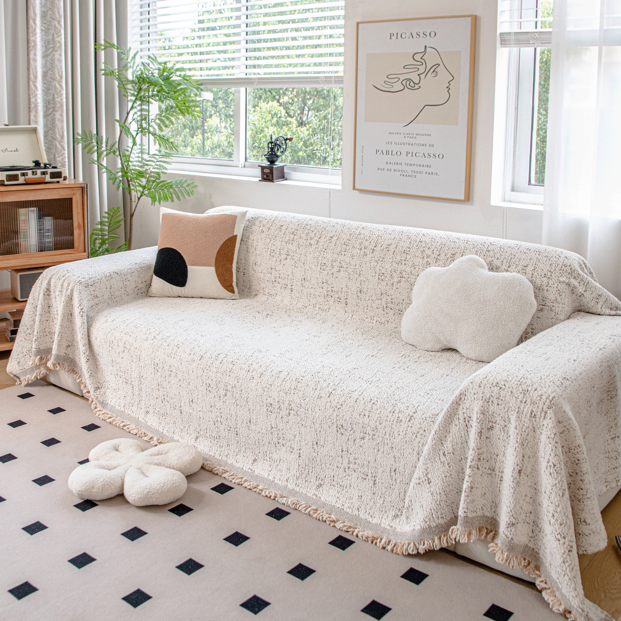 Sprinklade Prickar Sofföverdrag - Modernt, Stiligt &amp; Hållbart Soffskydd