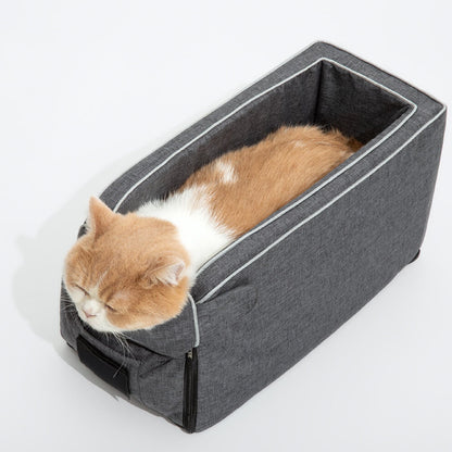 Suede Square Lookout Husdjur Bil Säte – Säkert, Bekvämt, och Snyggt