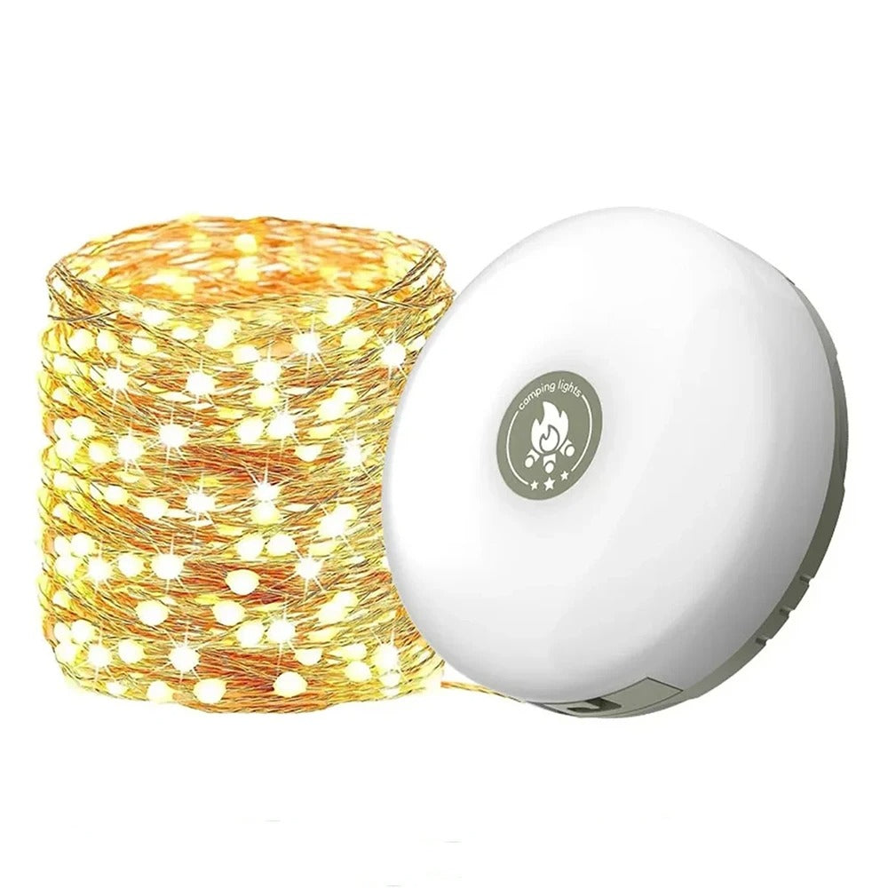 4 i 1 Camp Lights - Ljuslängder med 8 belysningslägen