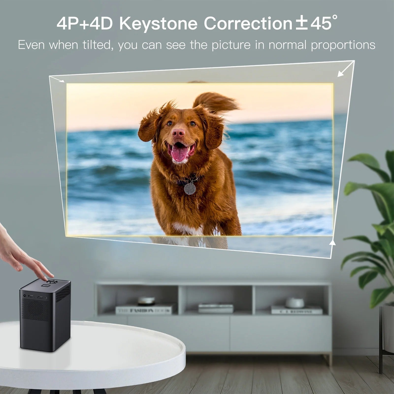 Android Wifi 4K Smart Bärbar Projektor
