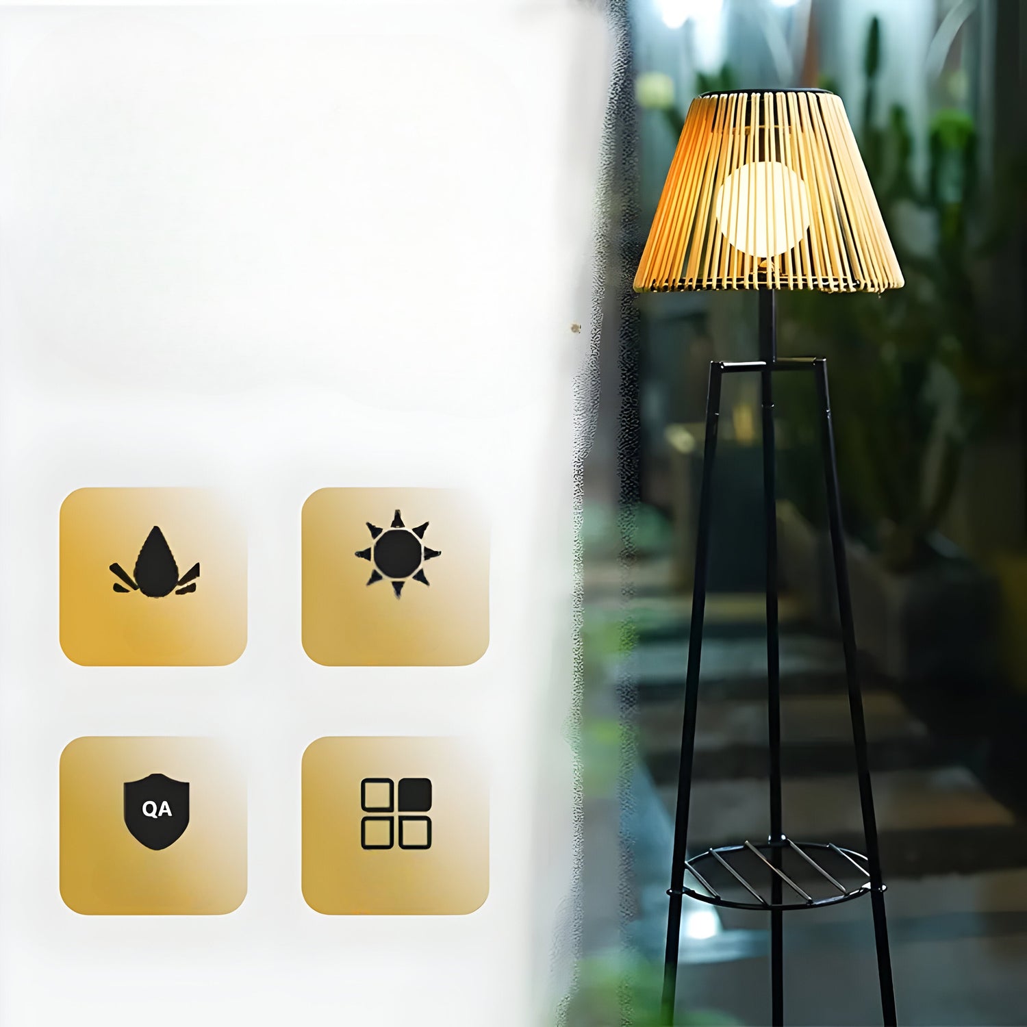 PrismWeave Light – Solcellslampa för utemiljöer för trädgårdsgångar