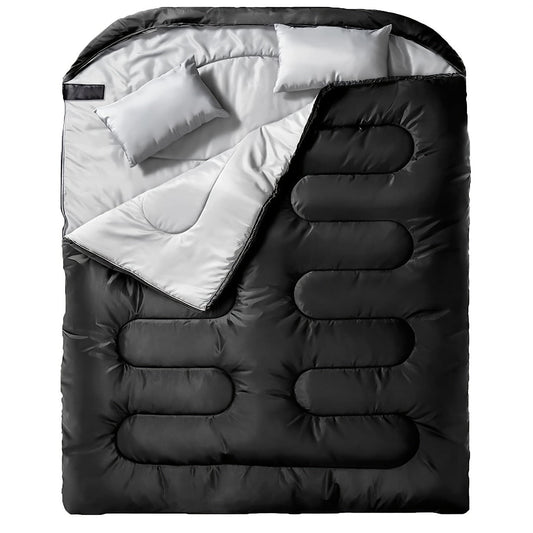 Carvallo-sovsäck Duomira 2-i-1 | Dubbel sovsäck & enkel sovsäckar | Inbyggd kudde | Varm & Bekväm