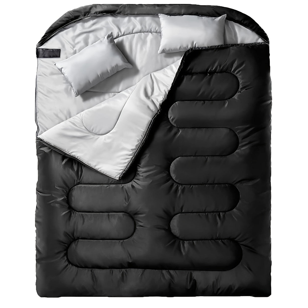 Carvallo-sovsäck Duomira 2-i-1 | Dubbel sovsäck & enkel sovsäckar | Inbyggd kudde | Varm & Bekväm