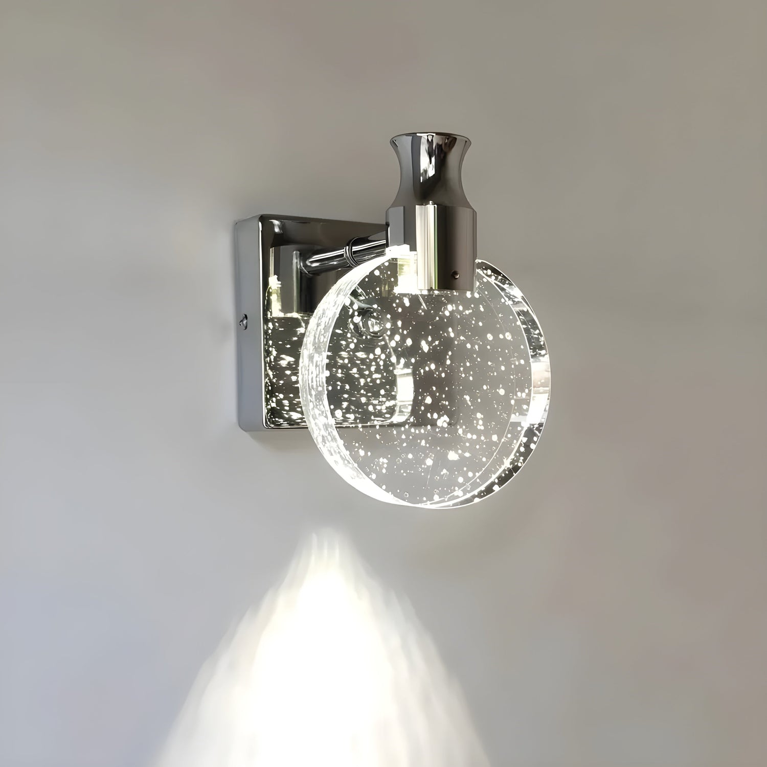 AuroraCrystal Light – Elegant Väggmonterad Kristallbelysning
