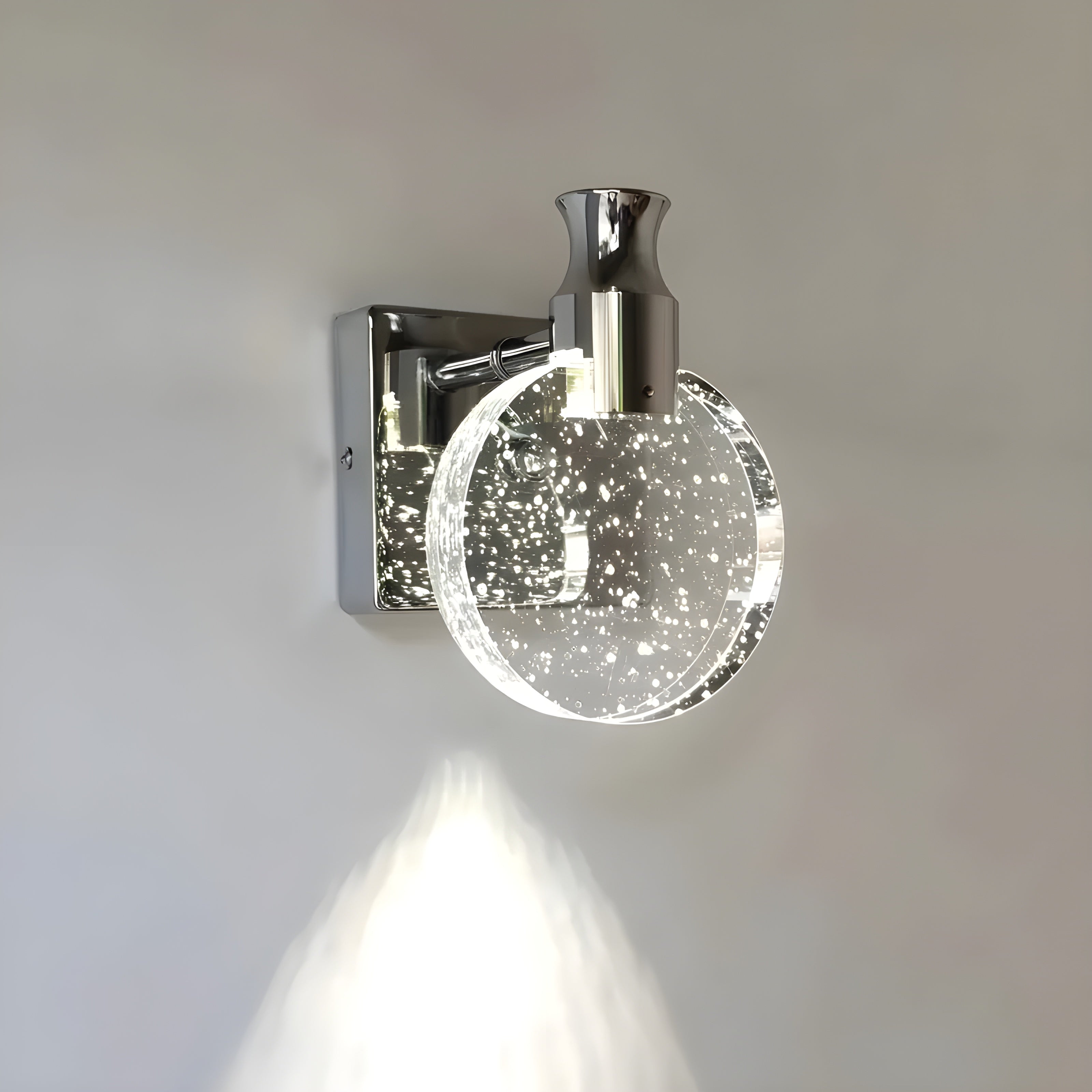 AuroraCrystal Light – Elegant Väggmonterad Kristallbelysning