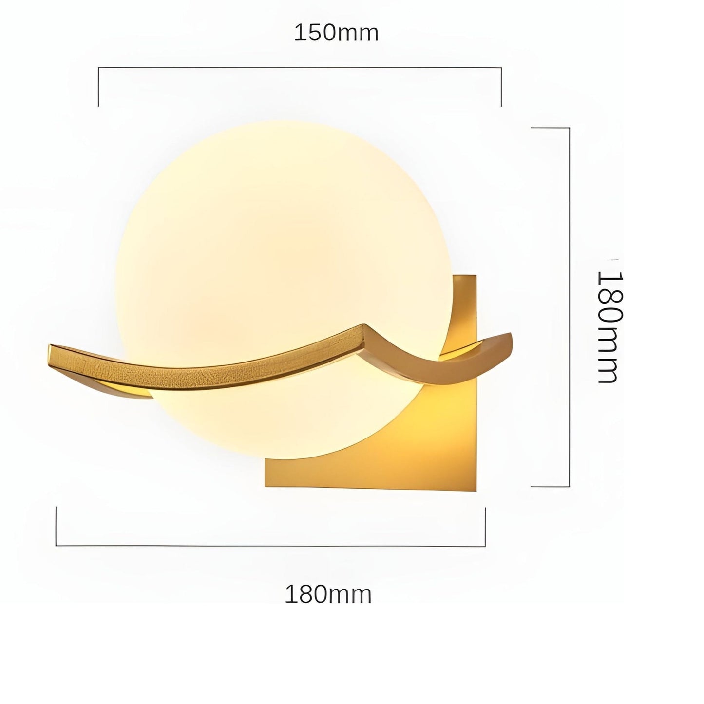 LED-vägglampa i glas – Modern, Dekorativ belysning