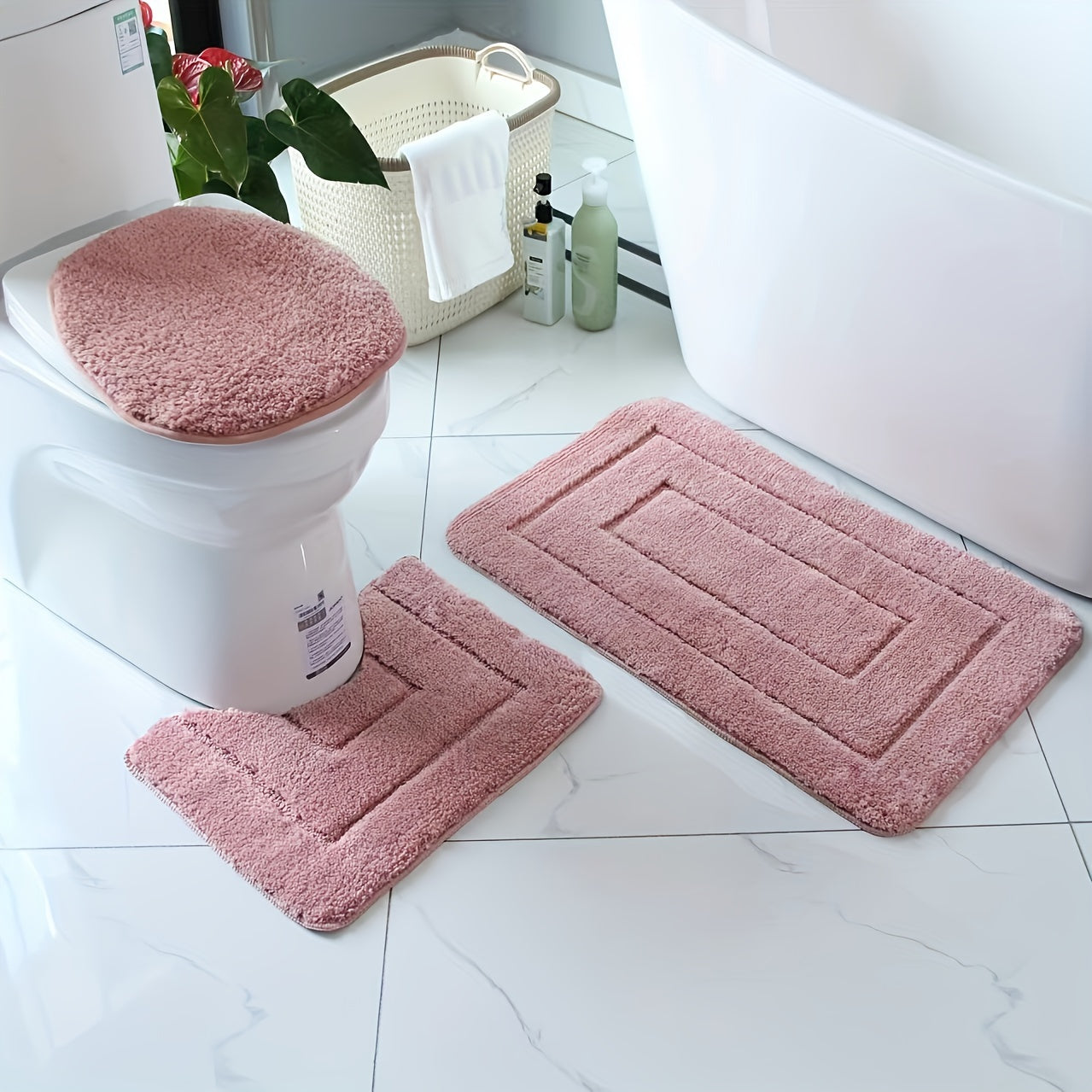 3-delars Ultra-Fine Fiber Badruggsset – Snabbtorkande och Absorberande