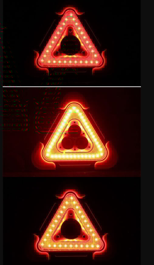 LED Nödbelysning Triangel Solsäkerhetslampa