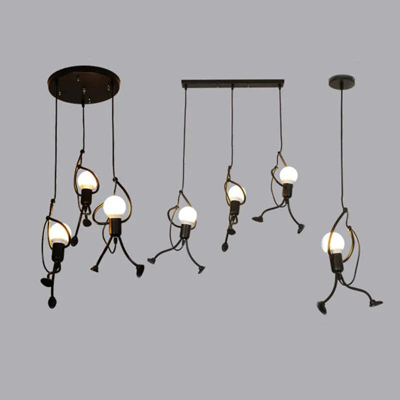 Taklampa i modern metall