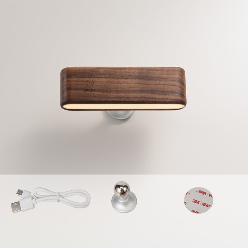 Carvallo - 360-Grad-Drehbare Magnetische Massivholzlampe
