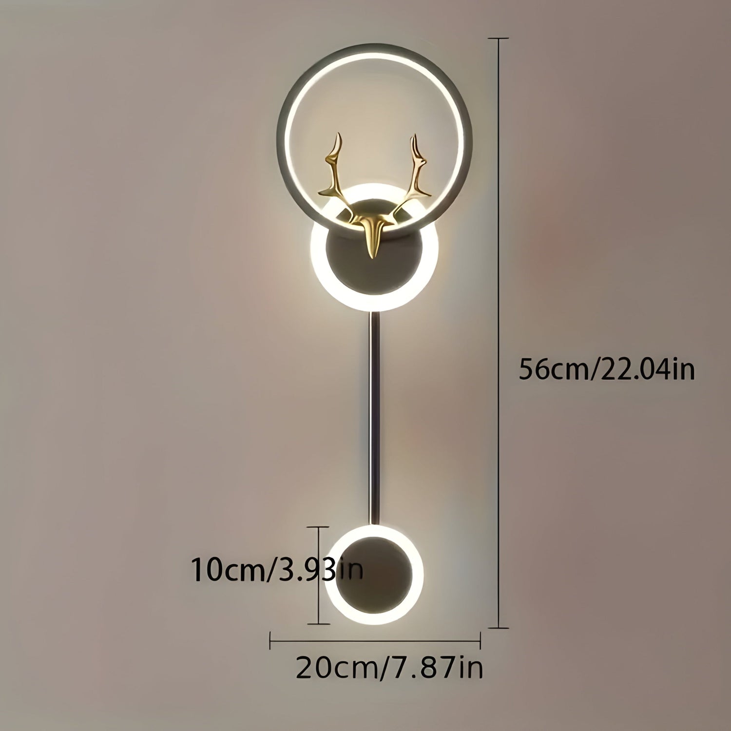 ModiGlow Light - Modern LED vägglampa med dubbel huvdesign