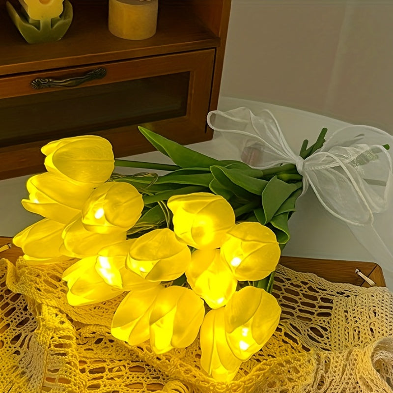 Tulp-Lampa - LED Bukett Nattlampan för Rumsdekoration