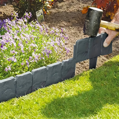 EcoEdge Zaun – Fällbar Trädgårdsstaket i Patchwork-stil