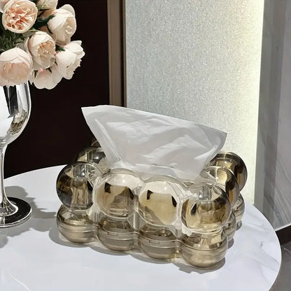 LumiScape Vävnadslåda – Skulptural Akryl Design Elegans