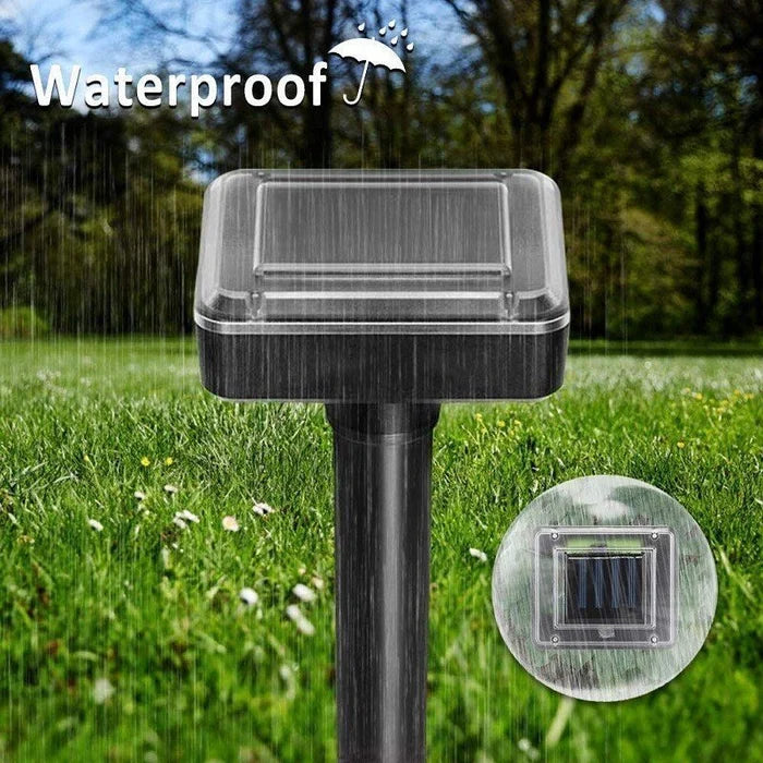 Carvallo Solar Tiervertreiber med ultraljud | Mot möss, mullvad och ormar | Väderbeständig & Miljövänlig