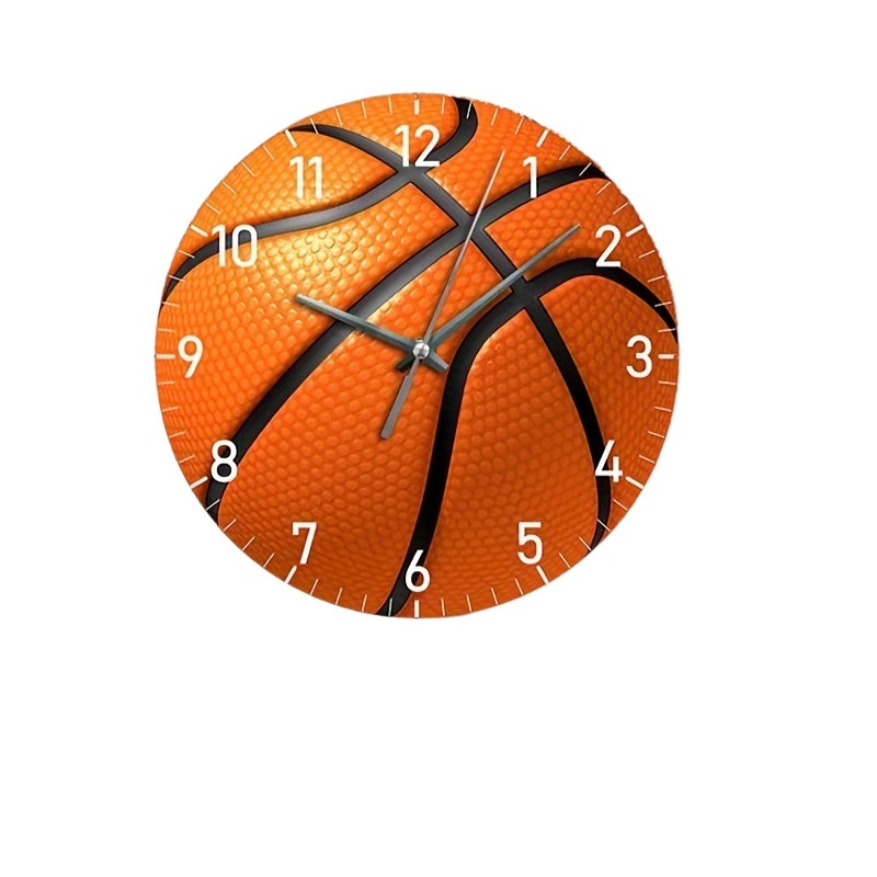 HoopsTime - Stille Basketbollar Klocka, Batteridriven