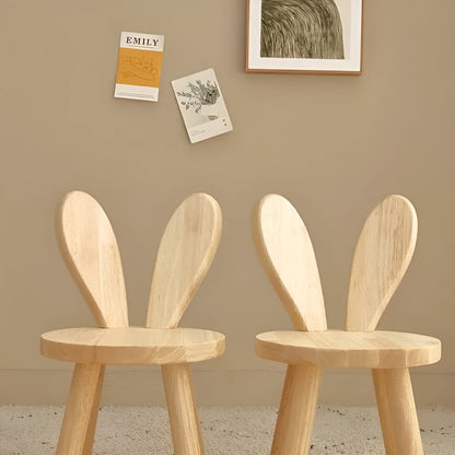 BunnyCraft Puff - Nordisk träpuff med kaninöron